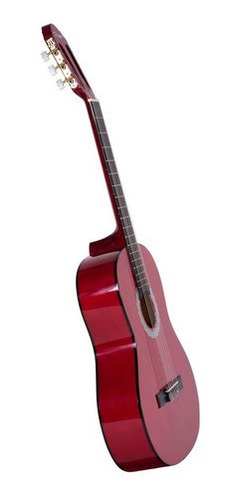 Imagen 2 de 11 de Guitarra Criolla Parquer Custom Niño 1/4 Chico Rojo