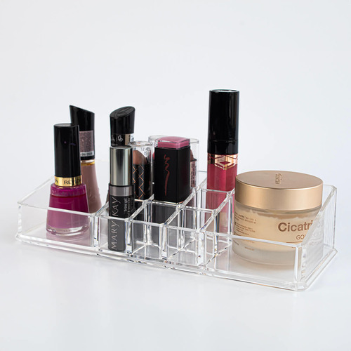 Organizador De Cosmeticos Acrilico Retangular 11 Cavidades