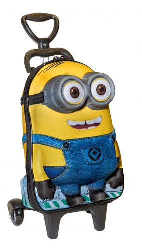 Mochila Com Rodinha Minion Mini 30x19x15cm 2882p16 Diplomata