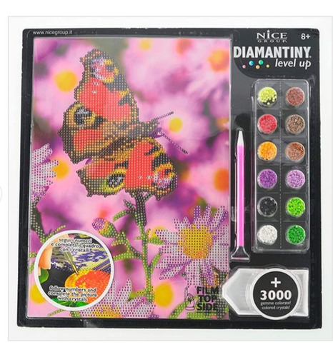 Kit Arte Pintura Con Diamantes Decorar Cuadro Mariposa