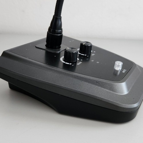 Micrófono Conferencia Cuello Ganso Plug Mute Y Echo