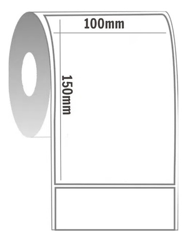 1 Rolo Etiqueta Térmica Elgin L42 Pro 10x15 Cm Cor Branco