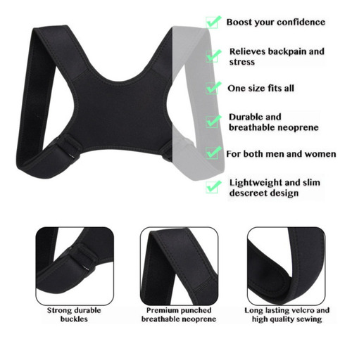 Cinturón De Soporte Ajustable Más Un Par De Hombreras