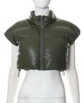Comprar Chalecos De Algodón Para Mujer, Parkas, Chalecos Cortos, Rop