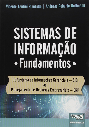 Sistemas De Informação - Fundamentos Do Sistema De Informações Gerenciais Sig - Por Vicente Lentini Plantullo E Andreas Roberto Hoffmann - Livro Capa Comum - 1ª Edição Capa Comum - Novo