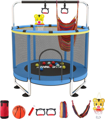 Trampolín Para Niños, Cama Elástica Ajustable Para Bebés Con