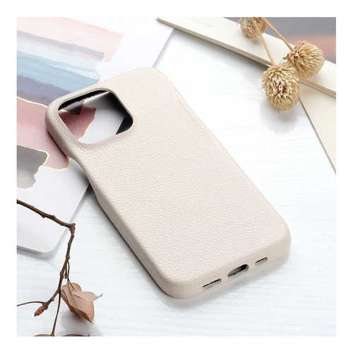 Funda De Piel Semienvolvente Para iPhone Color Rosa For iPhone 11