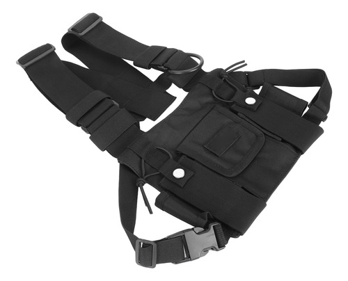 Chaleco Ajustable De Tela Oxford Radio Chest Harness Con 2 B