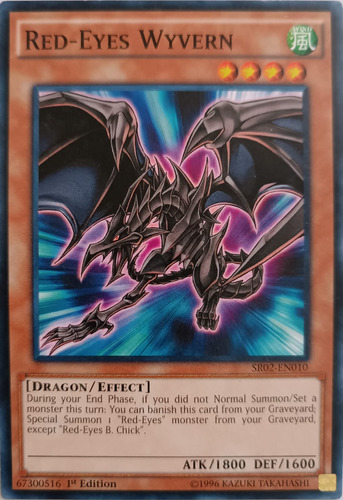 Yugioh! Red-eyes Wyvern Sr02-en010 Common 1st Edition