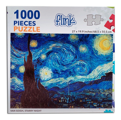 Rompecabezas La Noche Estrellada, Van Gogh, 1000 Piezas 