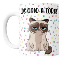 Comprar Taza De Cerámica Los Odio A Todos Gatito Grumpy - Con Caja