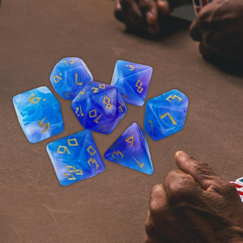 2 Juego De 7 Dados De Juego, Juguetes De Entretenimiento,