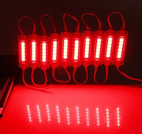 Led Cob Tabla Rigida Super Led Rojo 12v Iluminacion Auto 4x4