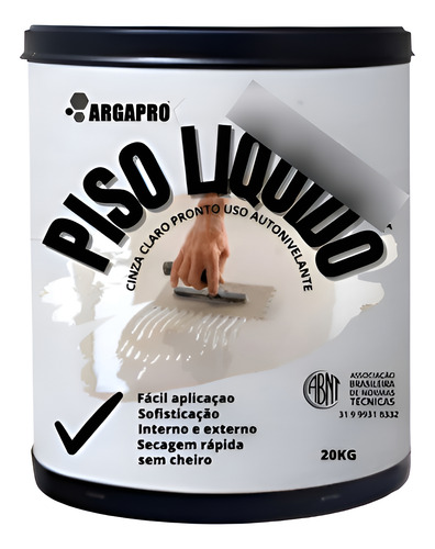 Kit Piso Liquido Autonivelante + Resina 20kg Argapro