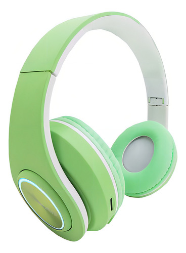 Fone De Ouvido Bluetooth Led Headphone Sem Fio Tws Stereo Cor Verde