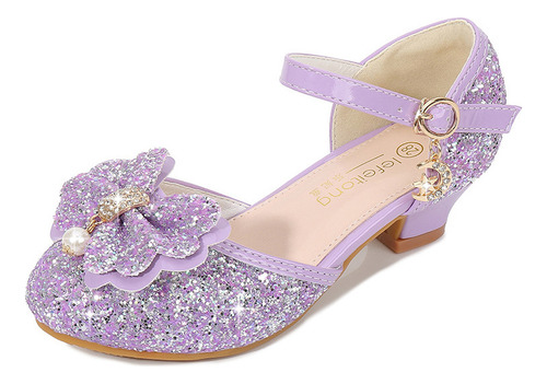 Zapatos Princesa Con Lentejuelas Y Lazos Para Niñas S:25-38