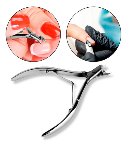 Alicate Removedor Cutícula Ergonômico Aço Manicure Unha