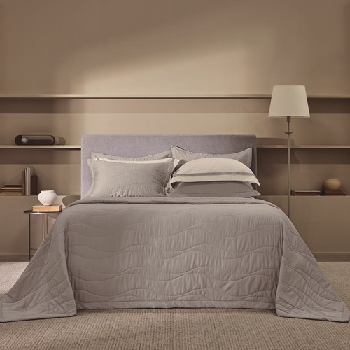 Colcha 300 Fios Egípcio Novara Nocciola Trussardi Solteiro