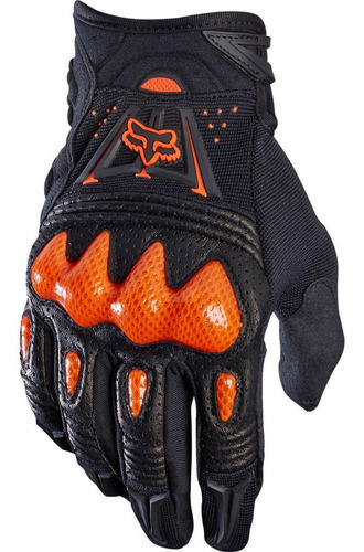 Guantes Moto Bomber Glove Negro/naranjo Fox