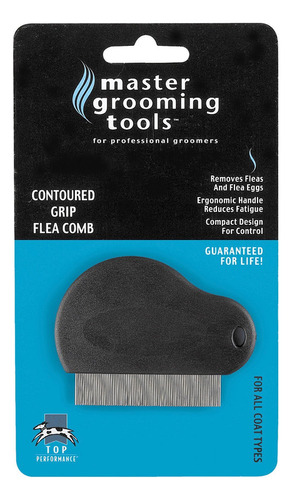 Master Grooming Tools Peines Para Pulgas Con Agarre Contorne