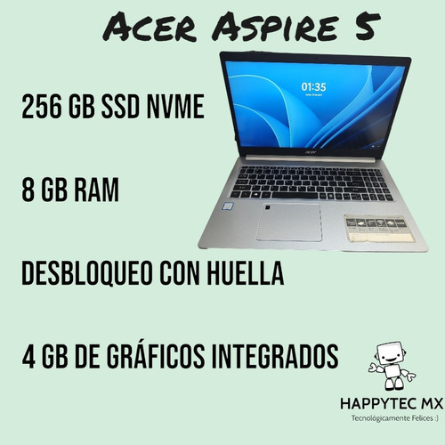 Acer Aspire 5, 256 Gb Ssd Nvme, 8 Gb Ram  Leer Descripción 