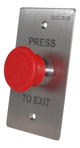 Botón De Paro De Emergencia Rojo Con Liberación Manual