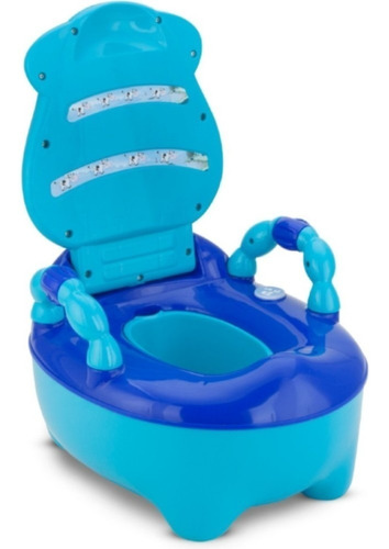 Imagem 4 de 7 de Troninho Infantil Fazendinha Musical Colors-prime Baby Azul