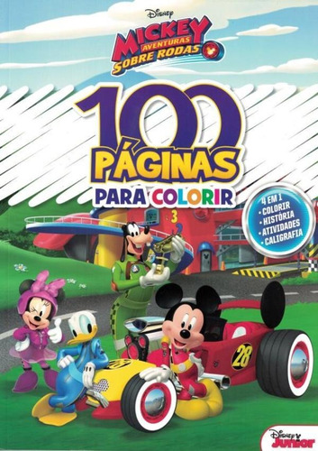 Livro Infantil 100 Páginas Para Colorir Disney - Mickey