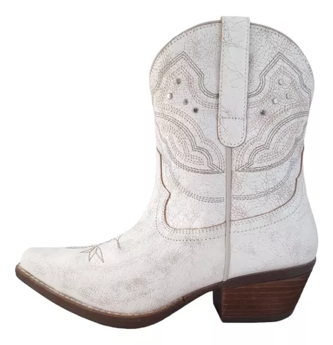 Botas Mujer Vaqueras Texana Cowboy Efe 338502 Piel Blanco