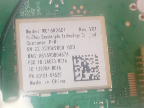 Botonera Con Ir + Wifi Sansui Smx55p7ur Wc16r2601 Yxvtir871 (Usado)
