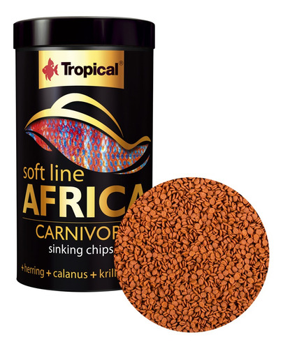 Tropical Soft Line Africa Carnivore 130g Ração Para Ciclídeo