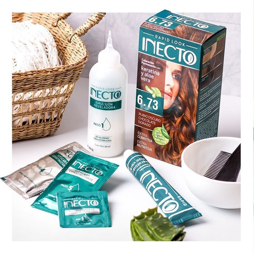 Kit De Tintura Inecto Rubio Claro Dorado Nº 8,3