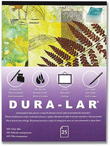 Grafix Clear .003 Dura-lar Pelicula Transparente, 9.0 In X 