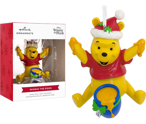 Winnie The Pooh Santa Disney - Adorno De Navidad Ornamento