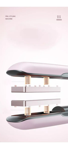 Mini Rizador Y Plancha Pelo Recargable Usb Portátil P/ Viaje