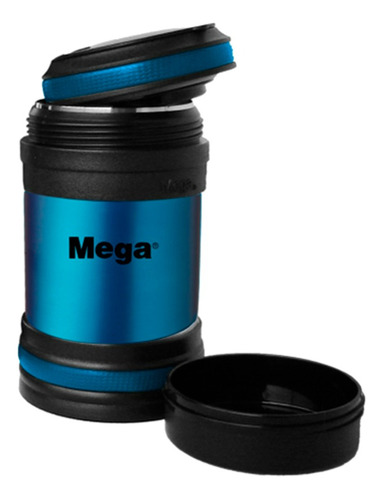 Termo De Comida Marca Mega Maxx 0,4 Litros Acero Azul