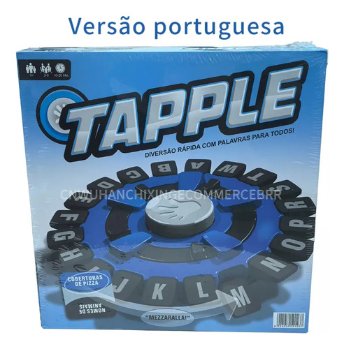 Juego De Mesa Tapple - Trava Letras - Versión En Portugués.