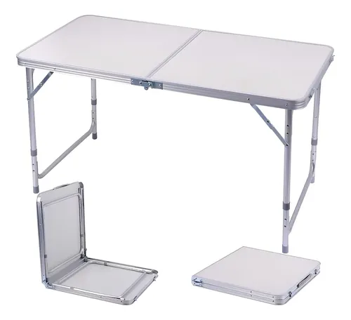 Mfl Mesa Dobravel Vira Maleta Camping Praia 120cm X 60cm Retangular B