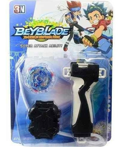 Beyblade Burst Metals Com Lançador Strike Jennius J3 Promoçã