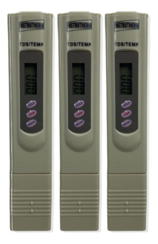 3 Medidor Tds Condutividade Dureza D´água Tds-110 Portátil