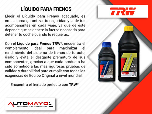 Líquido De Frenos Dot 4 900 Ml Trw