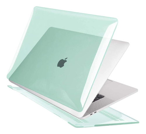 Funda Protector Carcasa Para Macbook Air 13 M3 A3113 M2a2681 Verde Claro M2 A2681/m3 A3113/ M4 A3240