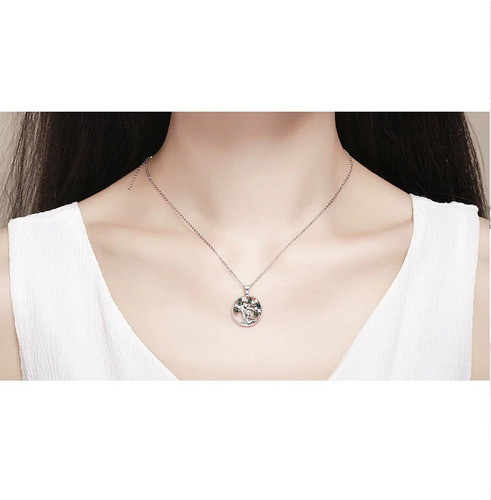 Collar - Colgante De Plata S925 Diseño Arbol De La Vida
