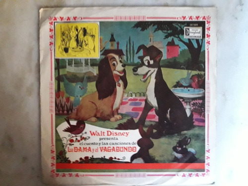 Vinilo Lp Walt Disney, La Dama Y El Vagabundo