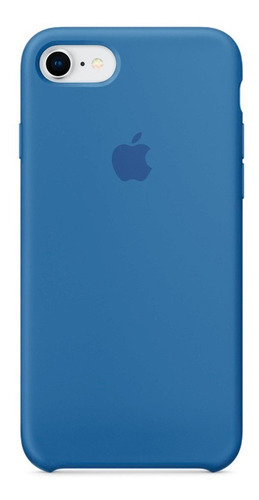Funda De Silicon Para iPhone 8 / 7 / Se 2020 Color Azul Rey