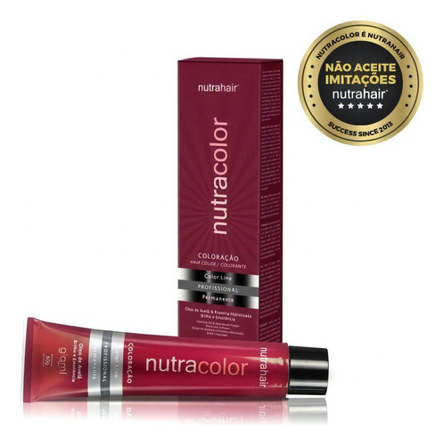  Coloração Profissional Nutracolor Nutrahair - 60g Tom T NC 6.41 MARROM NUTRACOLOR ESSENCE 60G