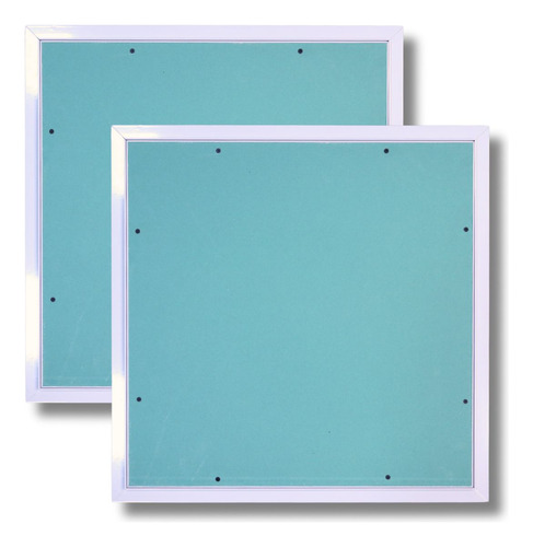 Kit 2 Alçapão P/ Forro De Gesso Drywall 60x60 C/tampa E Clik