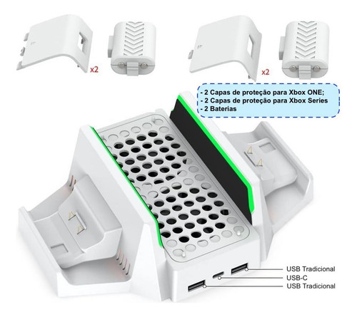 Base Cooler Para Xbox Séries S Resfriamento Usb Compacto