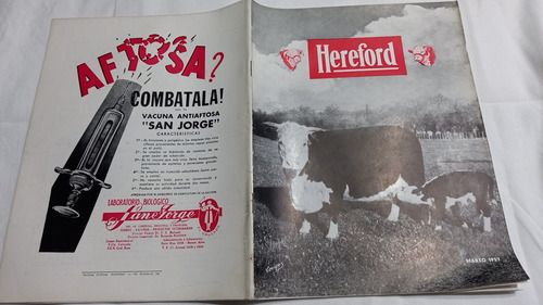 Revista Hereford 194 Visita Ganaderos De Eeuu Marzo 1957