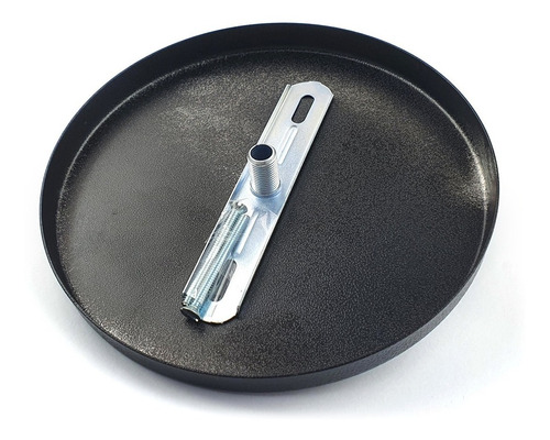 Canopla De Metal Acabamento Preto Para Teto - Pendentes 20cm